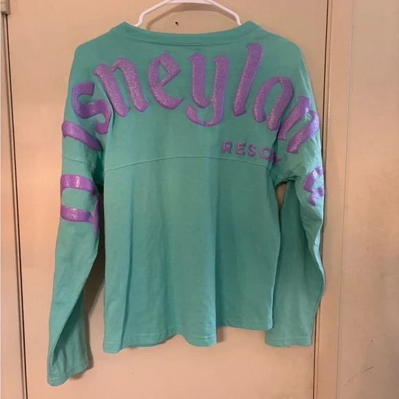 Disneyland Turquoise and Purple Spirit Jersey  with Crew Neck - Picture 2 of 2